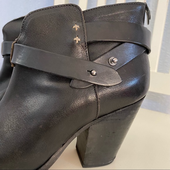 Rag & Bone Harrow Black Strappy Booties - Picture 8 of 11